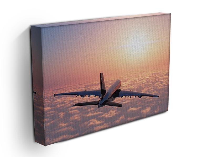 Passenger plane above the clouds Canvas Print or Poster - Canvas Art Rocks - 3