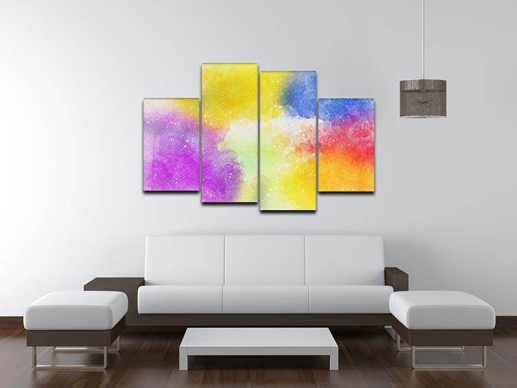 Pastal Mist 4 Split Panel Canvas - Canvas Art Rocks - 3