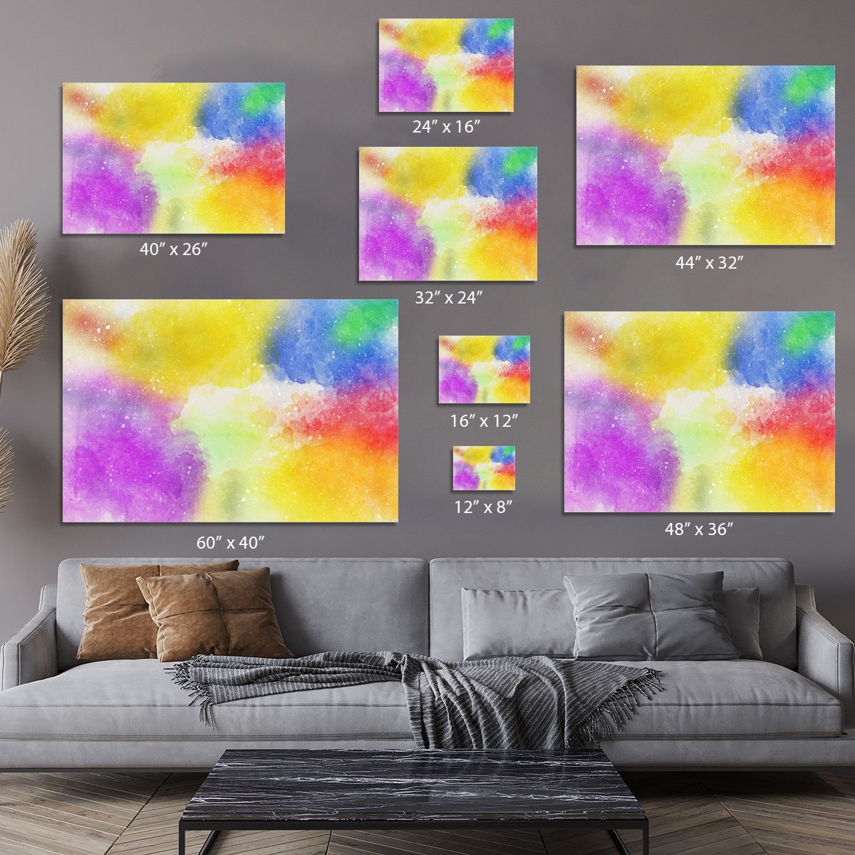 Pastal Mist Canvas Print or Poster
