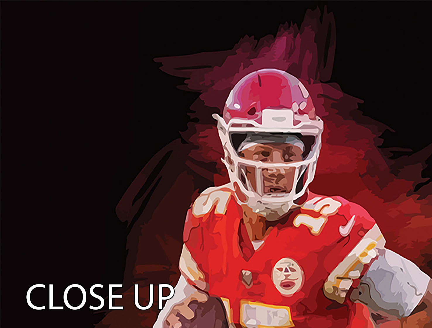 Patrick Mahomes 3 Split Panel Canvas Print - Canvas Art Rocks - 3