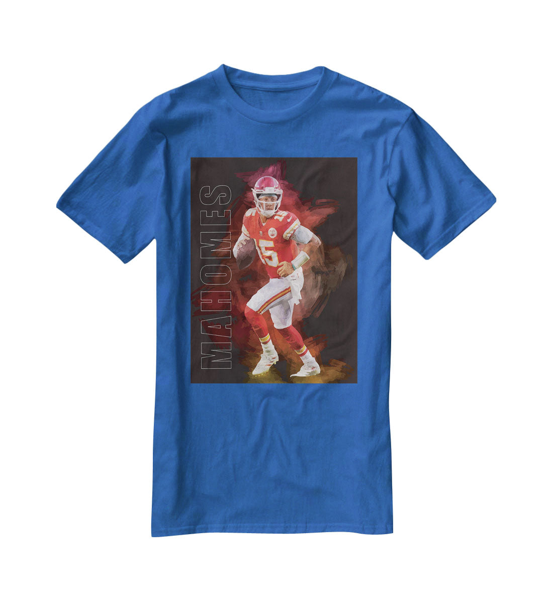 Patrick Mahomes Abstract T-Shirt - Canvas Art Rocks - 2