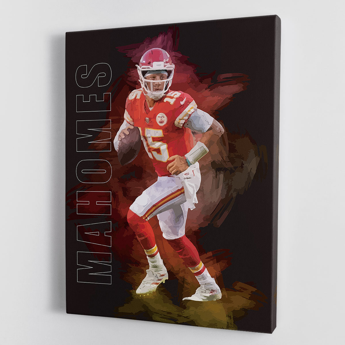 Patrick Mahomes Abstract Canvas Print or Poster - Canvas Art Rocks - 1