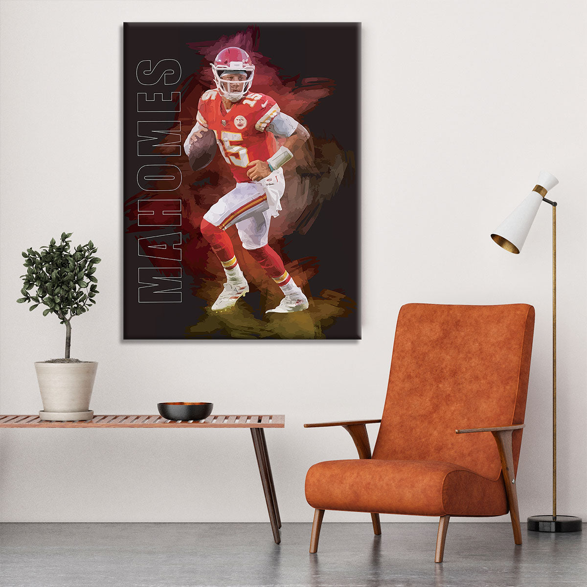 Patrick Mahomes Abstract Canvas Print or Poster - Canvas Art Rocks - 6