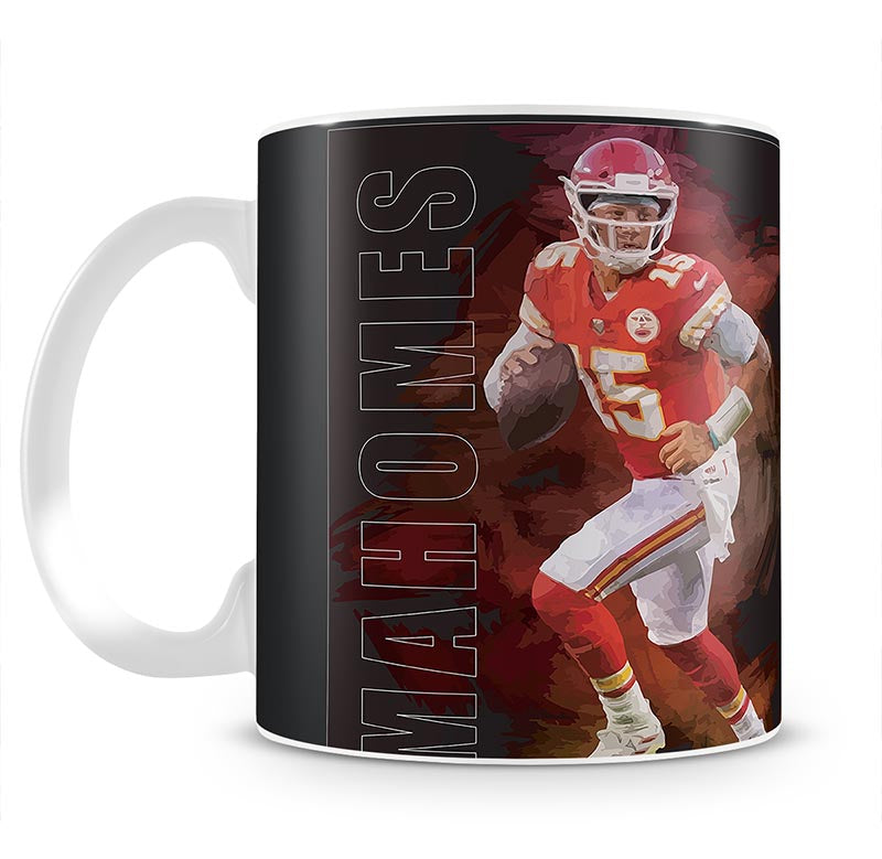 Patrick Mahomes Abstract Mug - Canvas Art Rocks - 1