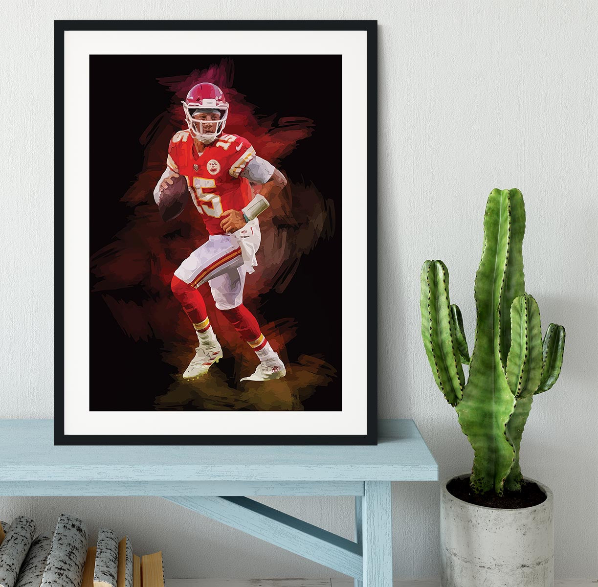 Patrick Mahomes Framed Print - Canvas Art Rocks - 1