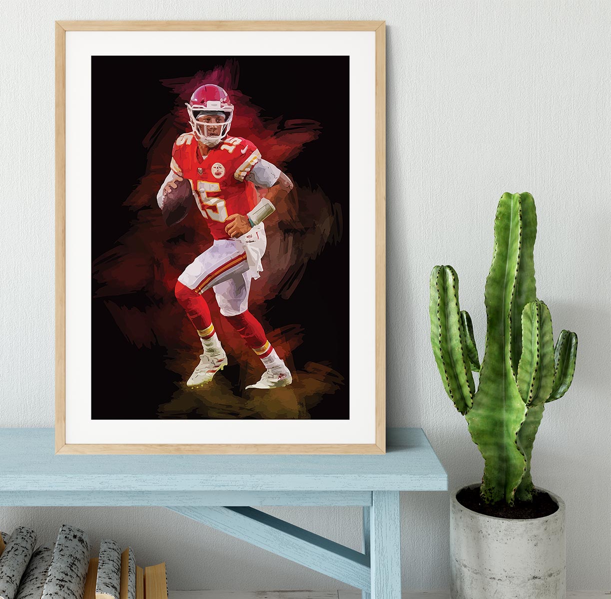 Patrick Mahomes Framed Print - Canvas Art Rocks - 3