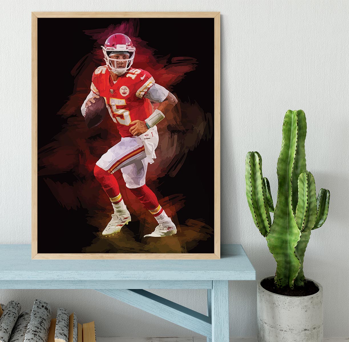 Patrick Mahomes Framed Print - Canvas Art Rocks - 4