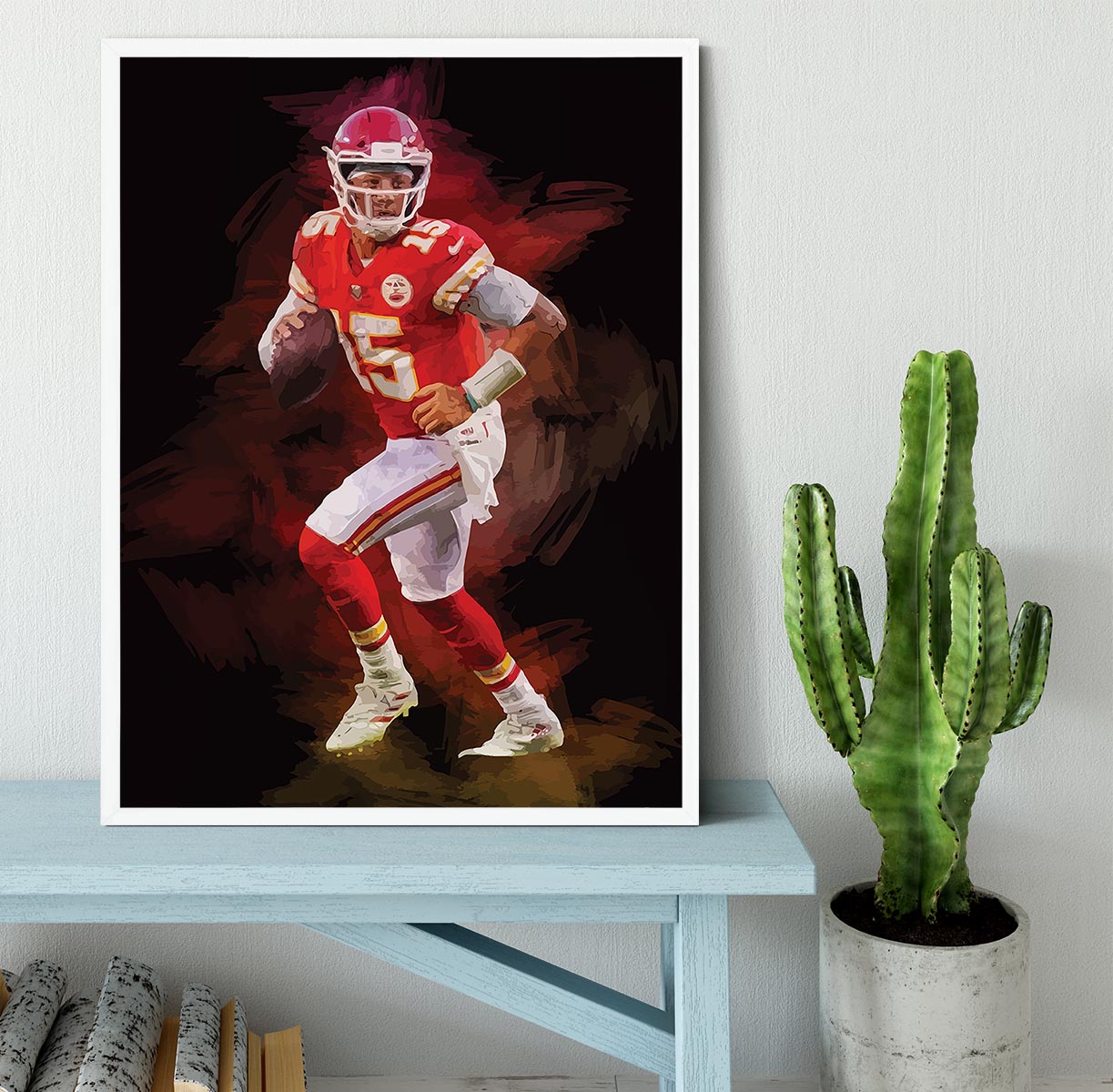 Patrick Mahomes Framed Print - Canvas Art Rocks -6