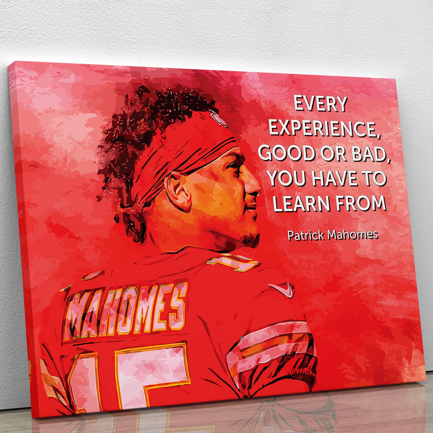 Patrick Mahomes Quote Canvas Print or Poster - Canvas Art Rocks - 1