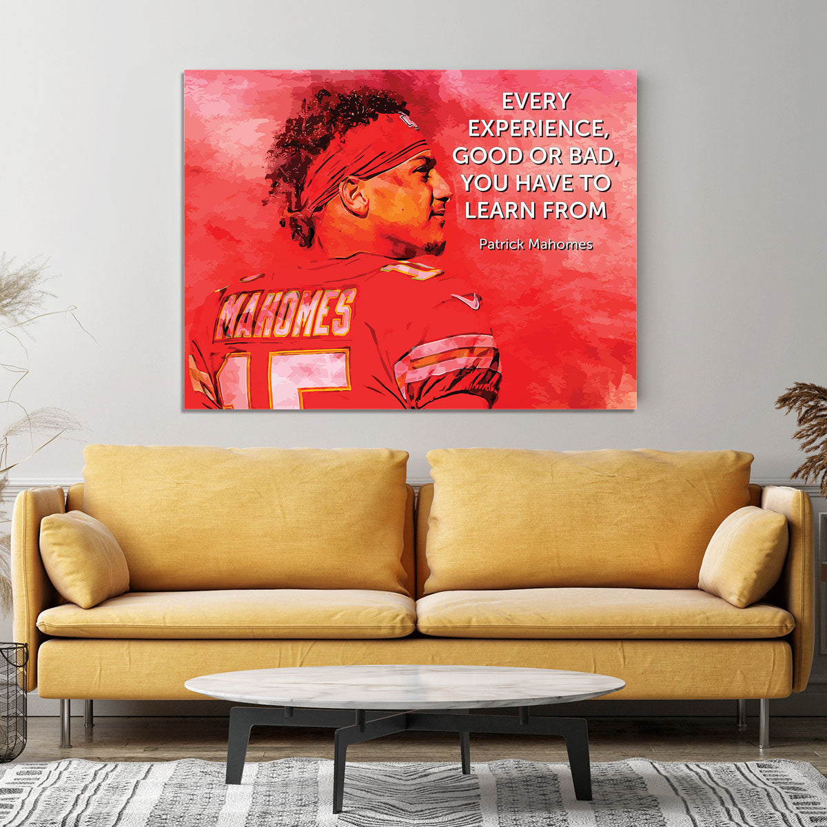 Patrick Mahomes Quote Canvas Print or Poster - Canvas Art Rocks - 4