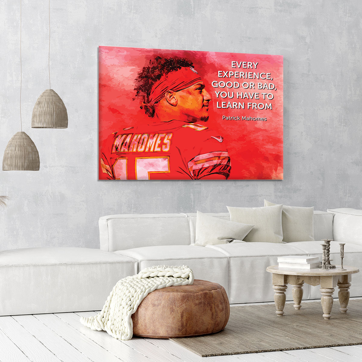 Patrick Mahomes Quote Canvas Print or Poster - Canvas Art Rocks - 6