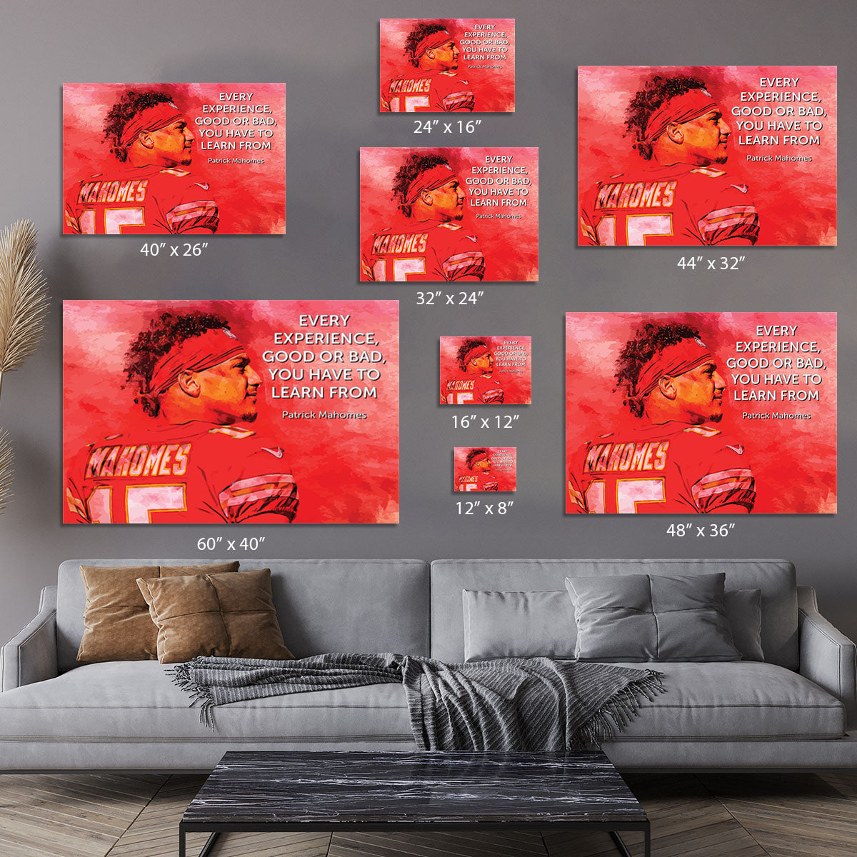 Patrick Mahomes Quote Canvas Print or Poster - Canvas Art Rocks - 7