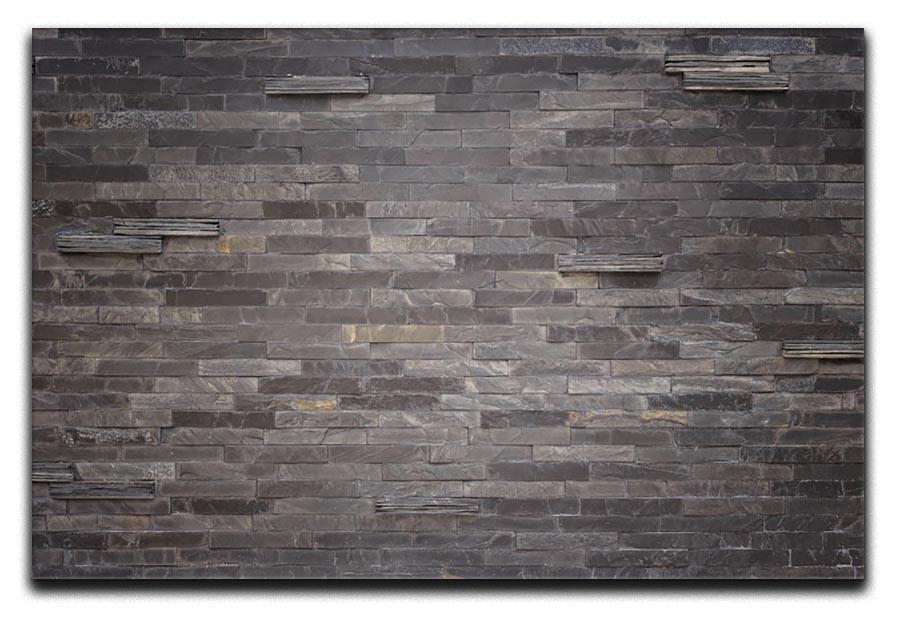 Pattern of black slate Canvas Print or Poster - Canvas Art Rocks - 1