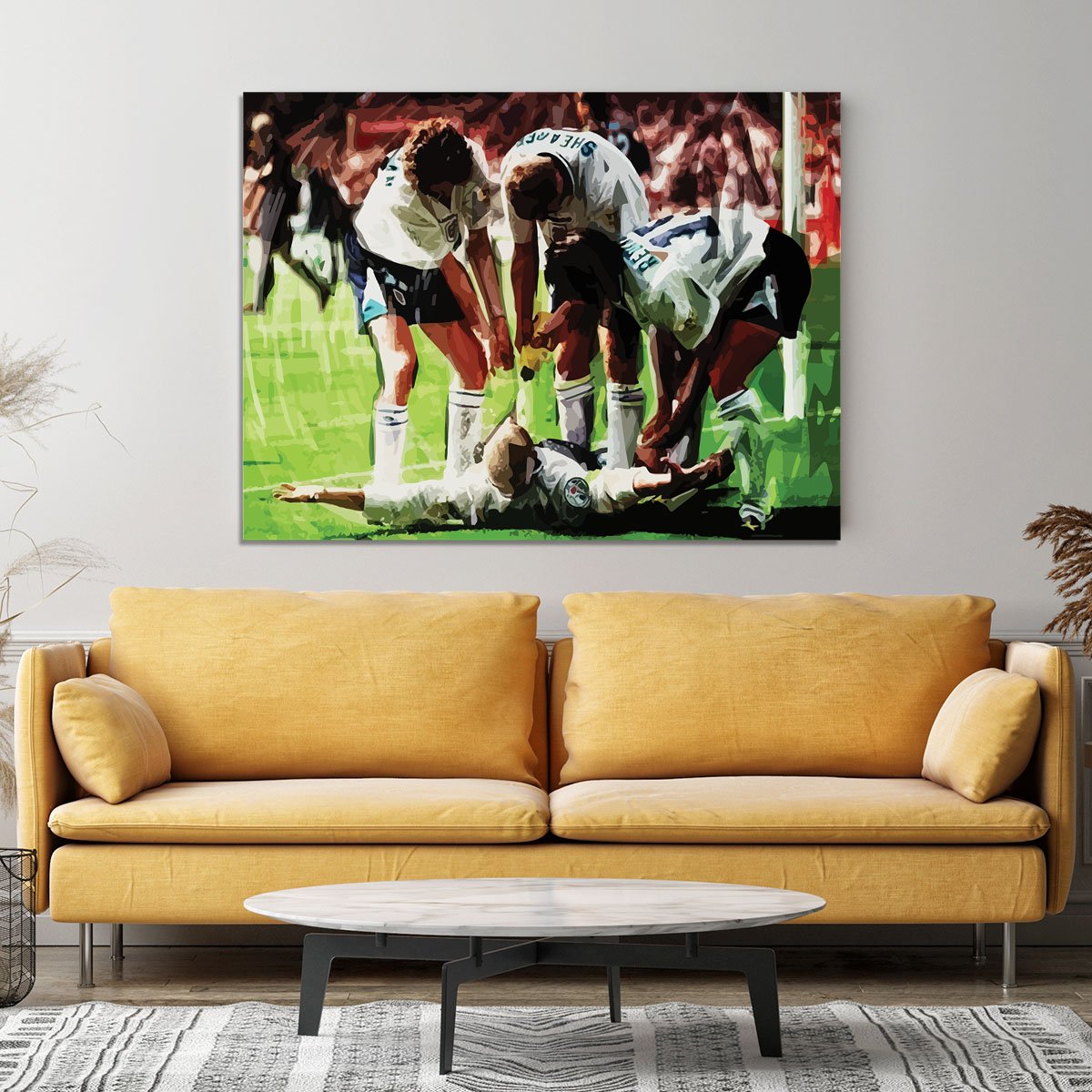 Paul Gascoigne euro 1996 Canvas Print or Poster