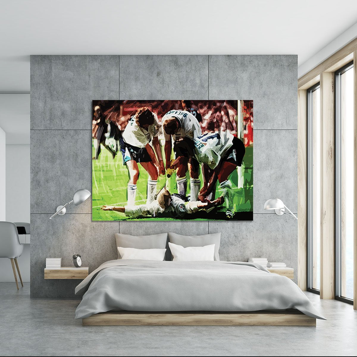 Paul Gascoigne euro 1996 Canvas Print or Poster