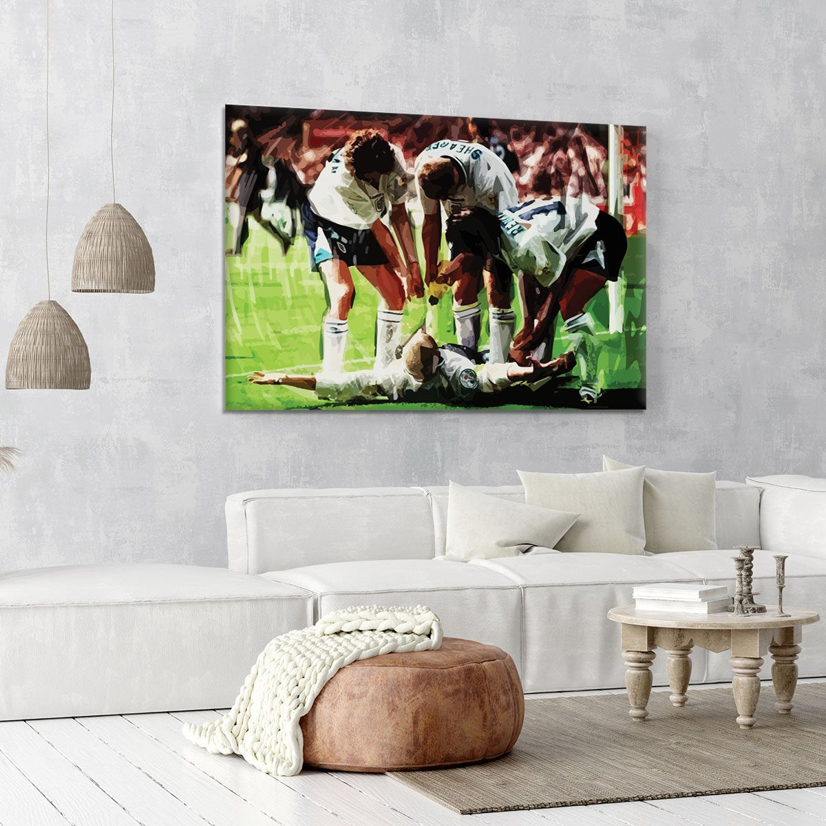 Paul Gascoigne euro 1996 Canvas Print or Poster