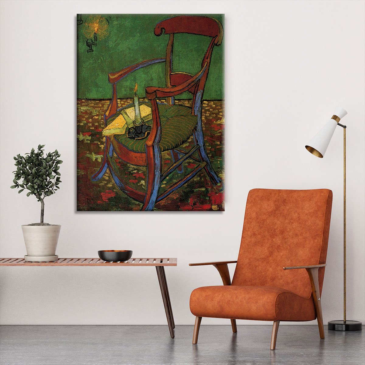 Paul Gauguin's Armchair by Van Gogh Canvas Print or Poster