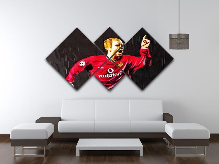 Paul Scholes 4 Square Multi Panel Canvas - Canvas Art Rocks - 3
