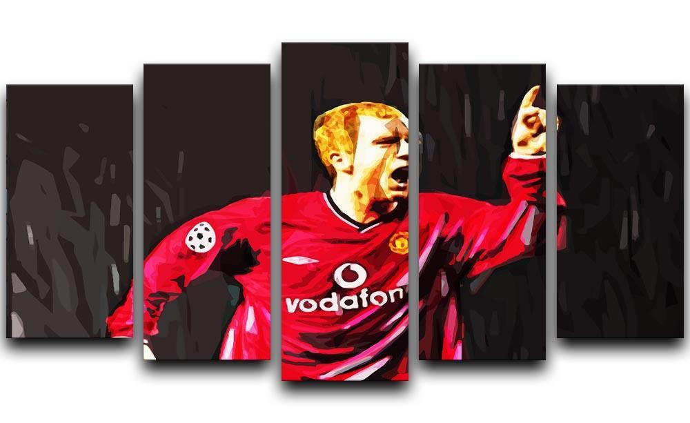 Paul Scholes 5 Split Panel Canvas  - Canvas Art Rocks - 1