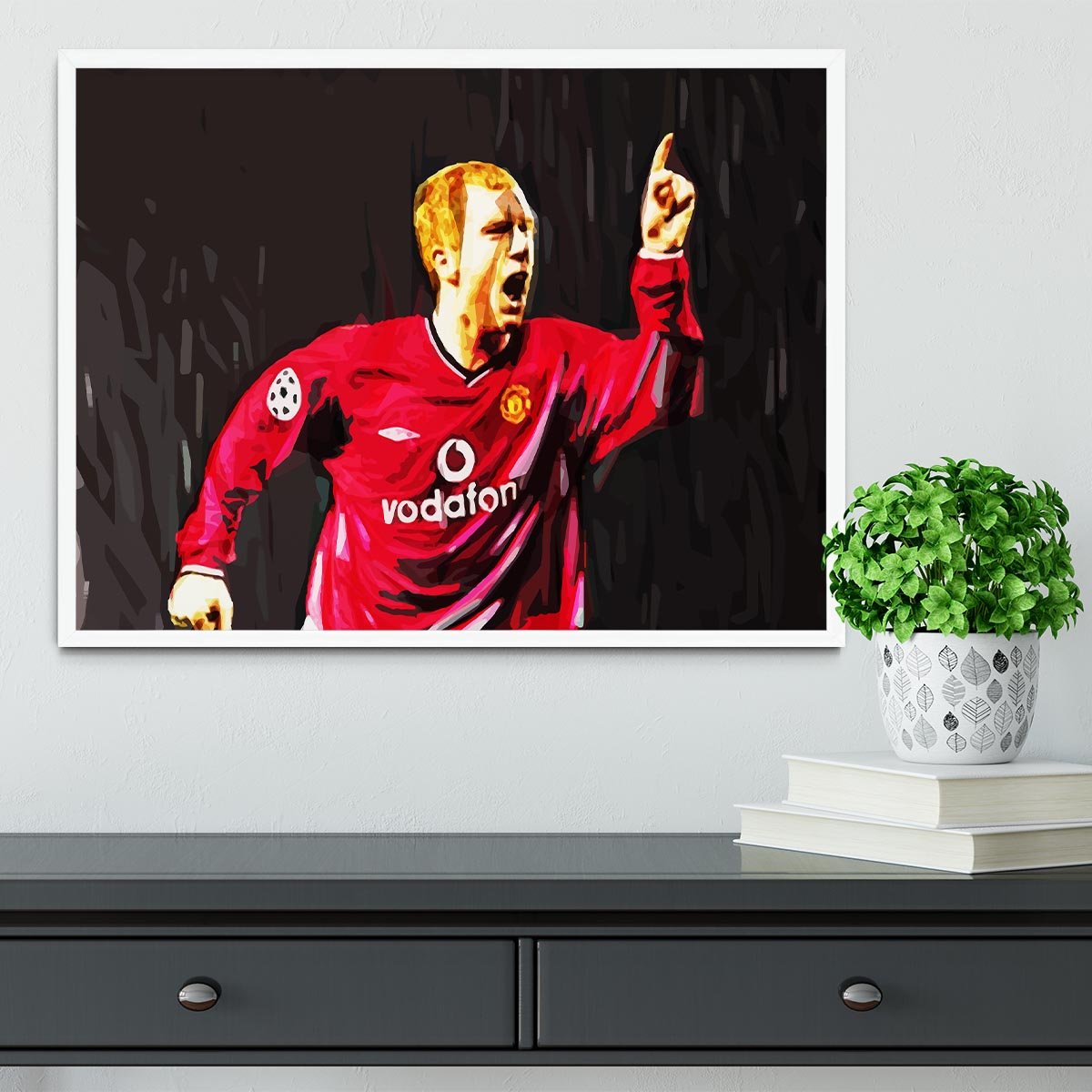 Paul Scholes Framed Print - Canvas Art Rocks -6