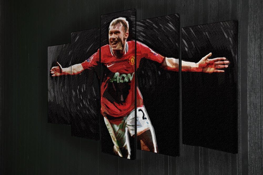 Paul Scholes Man United 5 Split Panel Canvas - Canvas Art Rocks - 2
