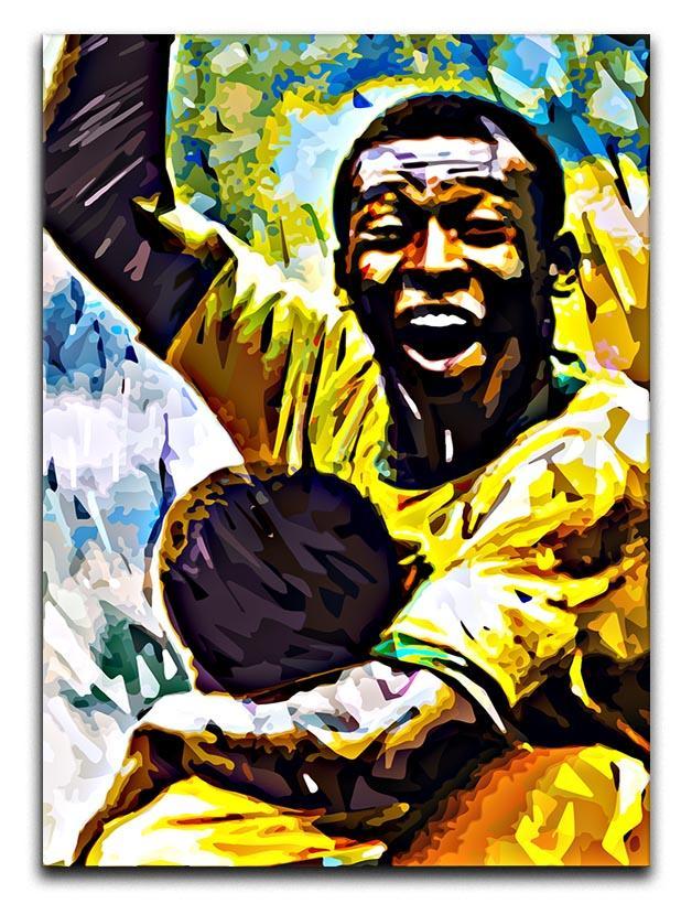 Pele Pop Art Canvas Print or Poster  - Canvas Art Rocks - 1