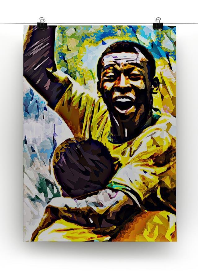 Pele Pop Art Canvas Print or Poster - Canvas Art Rocks - 2