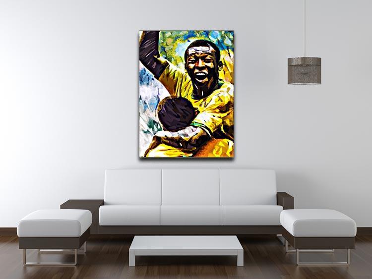 Pele Pop Art Canvas Print or Poster - Canvas Art Rocks - 4