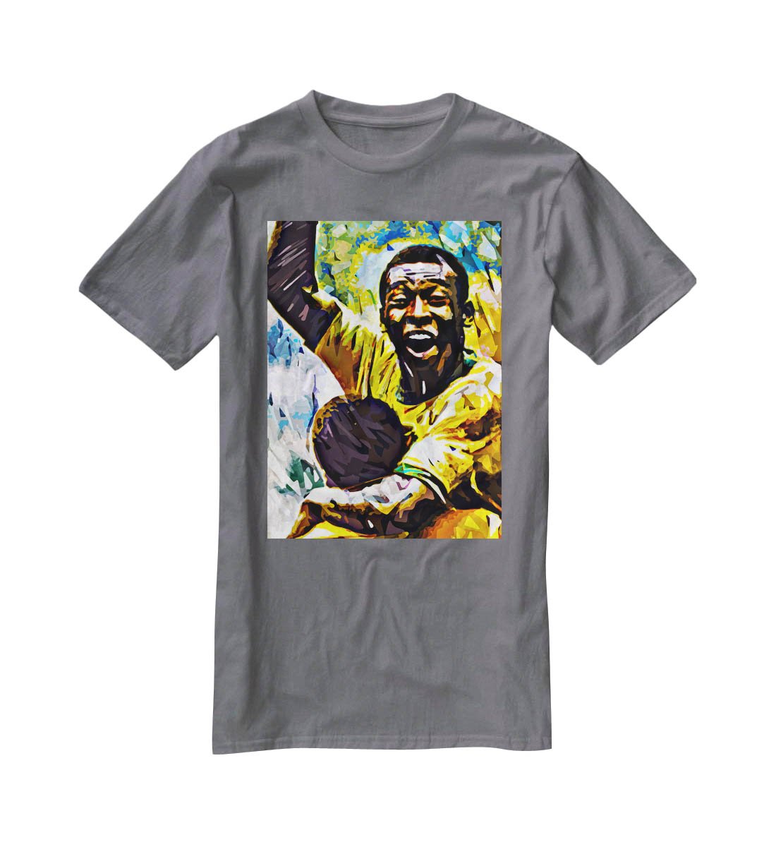 Pele Pop Art T-Shirt - Canvas Art Rocks - 3