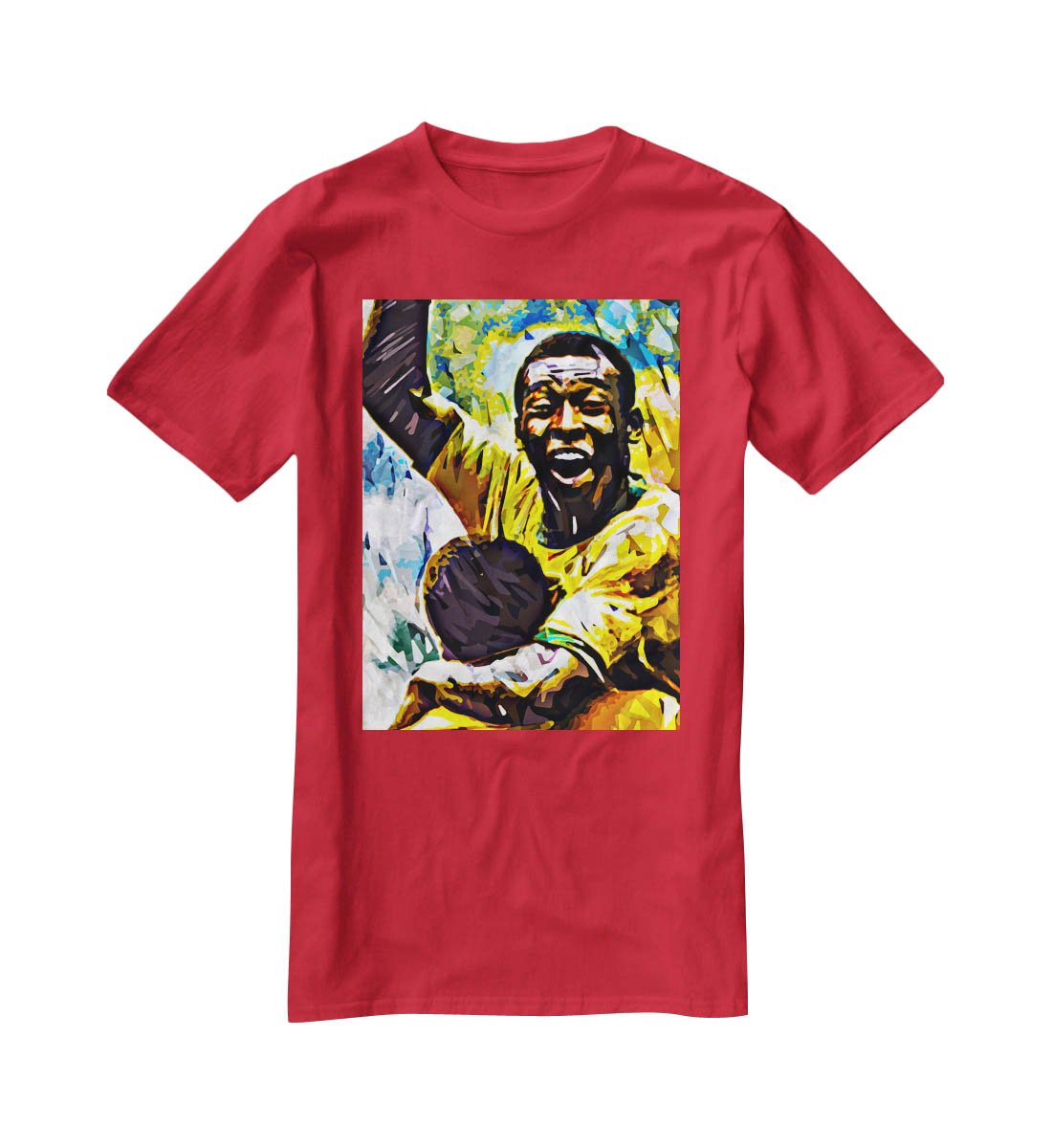 Pele Pop Art T-Shirt - Canvas Art Rocks - 4