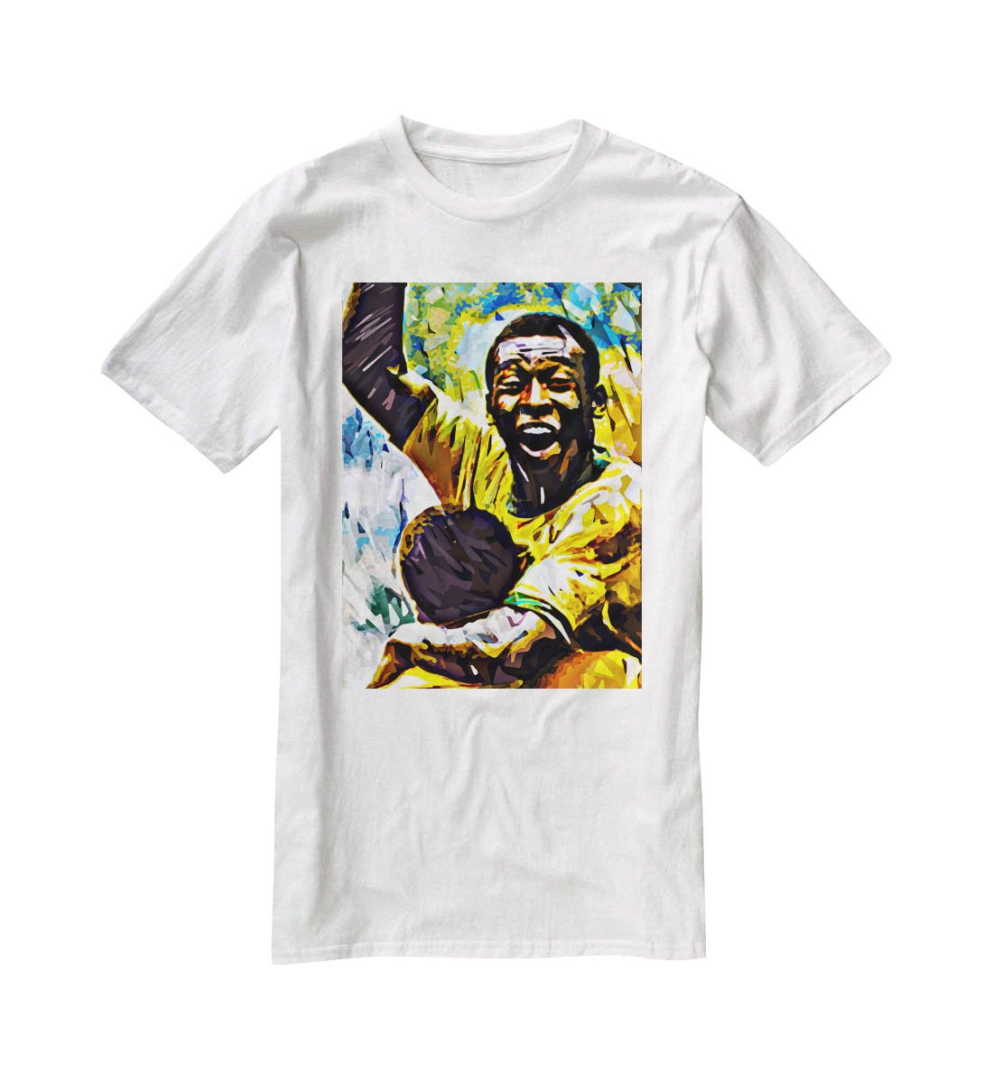 Pele Pop Art T-Shirt - Canvas Art Rocks - 5