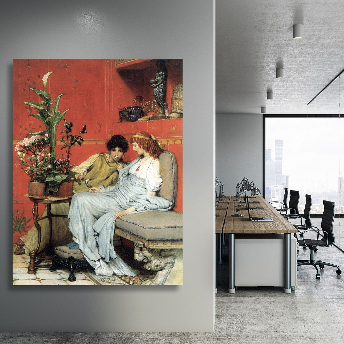 Penetralia by Alma Tadema Canvas Print or Poster