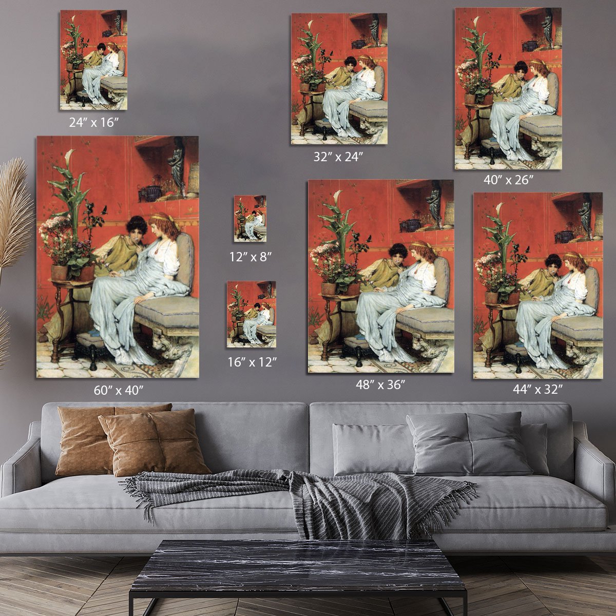 Penetralia by Alma Tadema Canvas Print or Poster