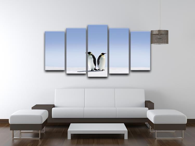 Penguins dont know where to go 5 Split Panel Canvas - Canvas Art Rocks - 3