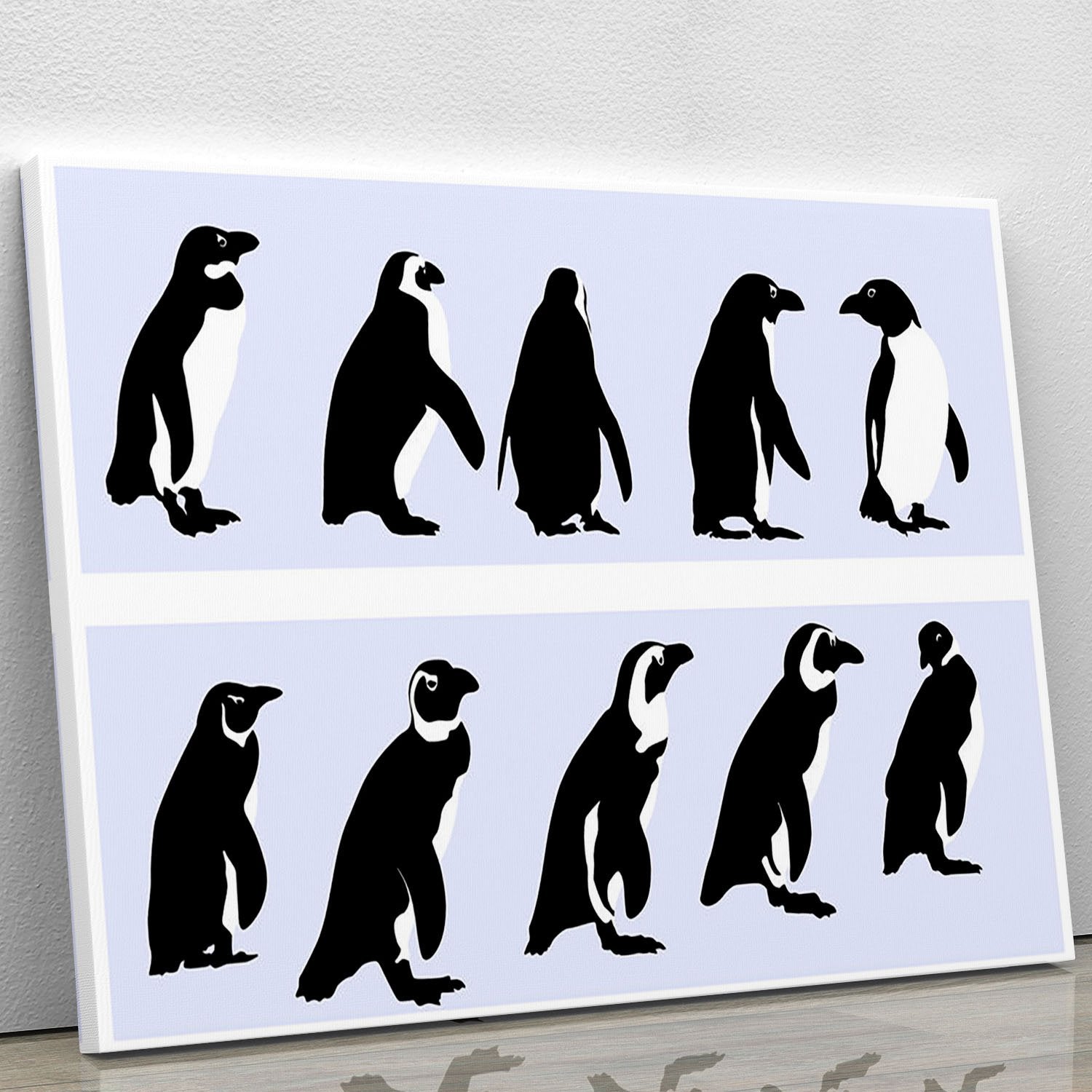 Penguins vector Canvas Print or Poster