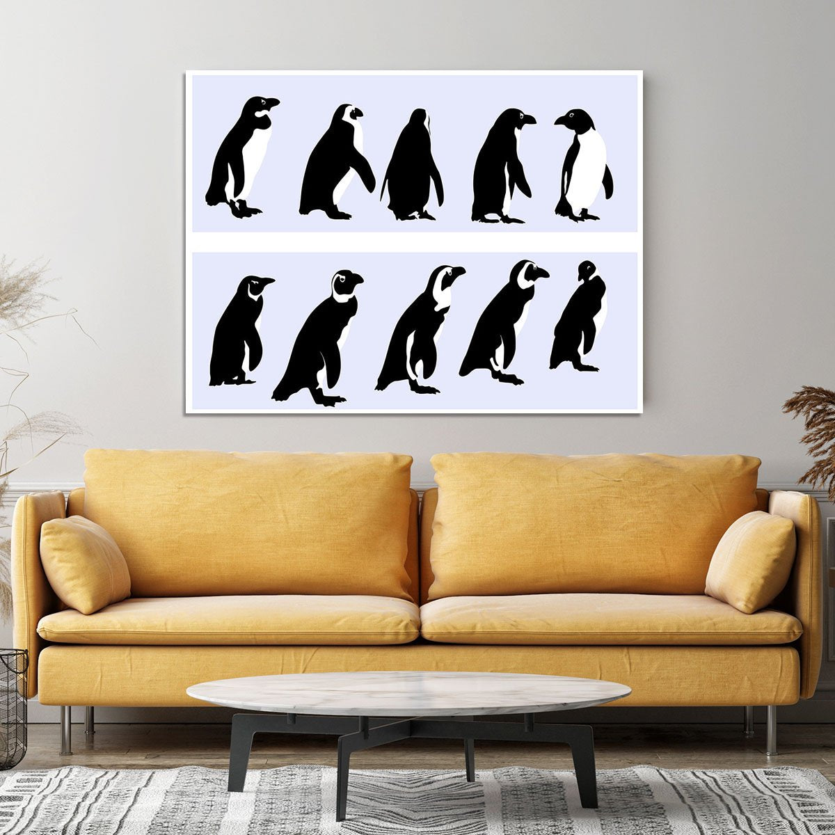 Penguins vector Canvas Print or Poster