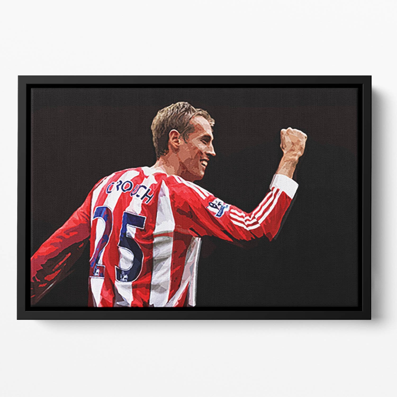 Peter Crouch Stoke City Floating Framed Canvas