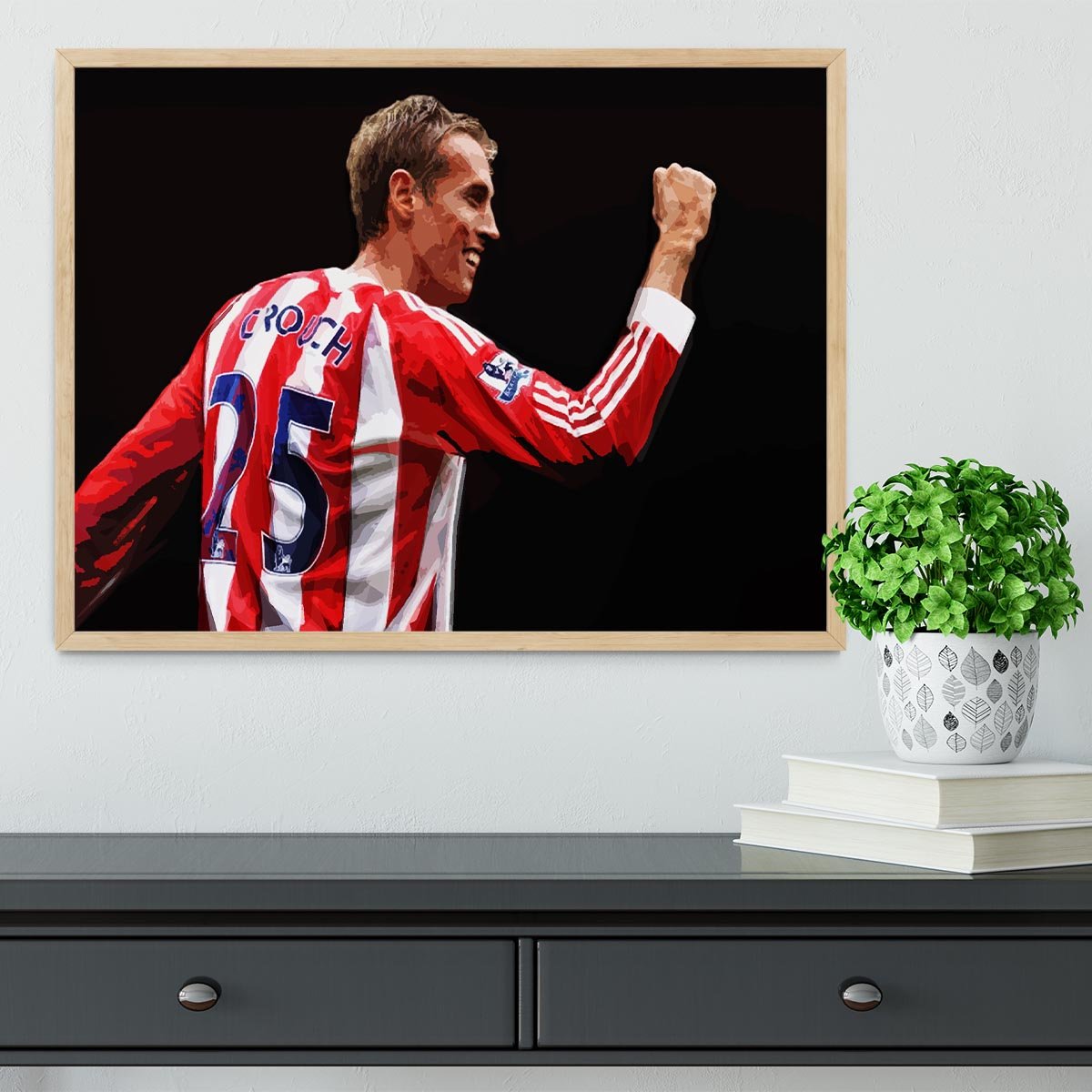 Peter Crouch Stoke City Framed Print - Canvas Art Rocks - 4