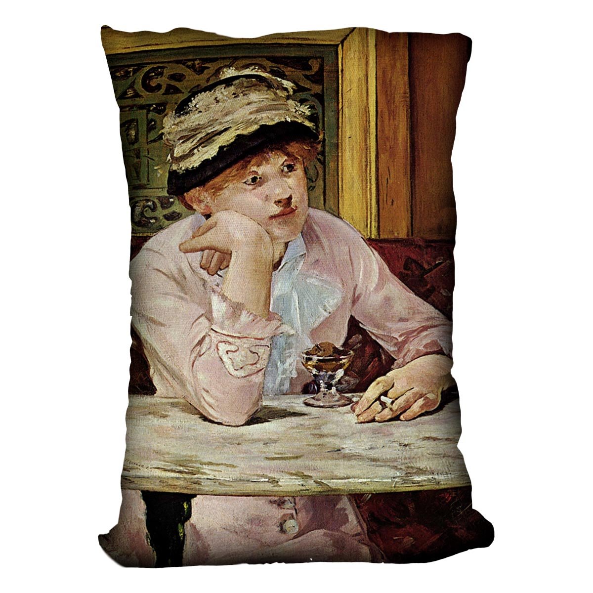 Pflaume by Manet Throw Pillow