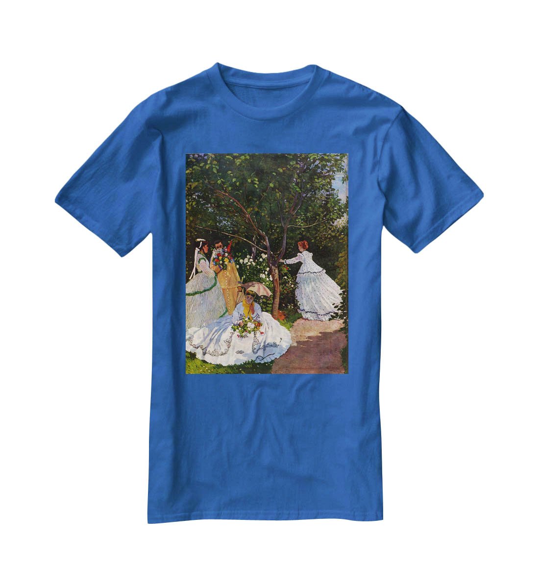 Picnic by Monet T-Shirt - Canvas Art Rocks - 2