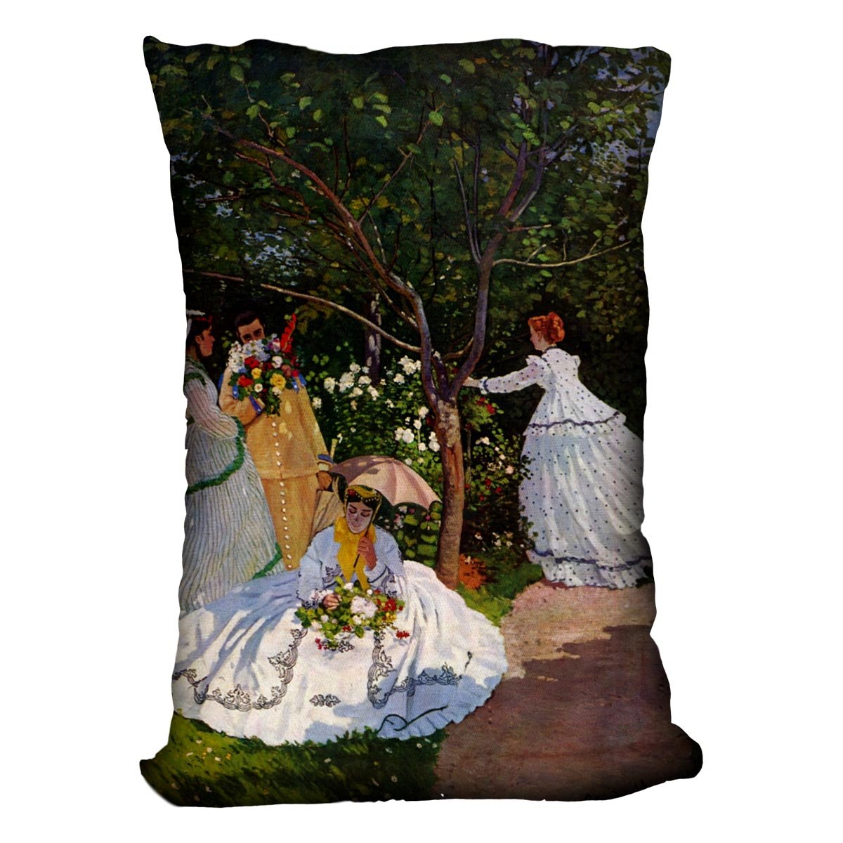 Picnic by Monet Throw Pillow