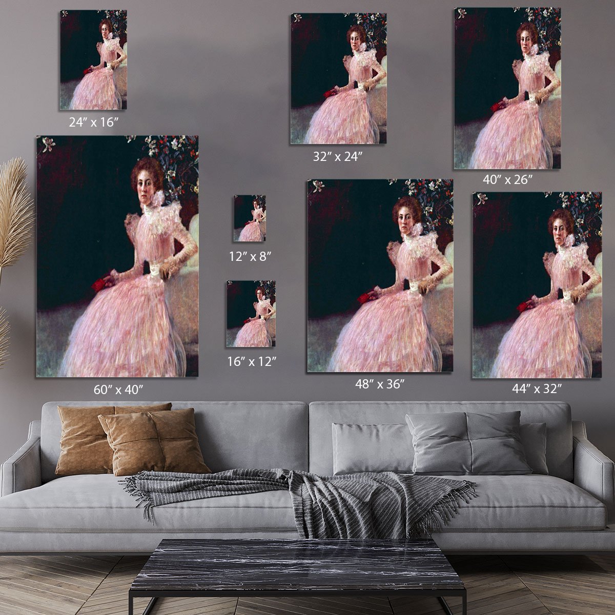 Picture of Sonja Knips by Klimt Canvas Print or Poster