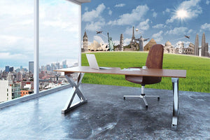 Picture of different landmarks Wall Mural Wallpaper - Canvas Art Rocks - 3