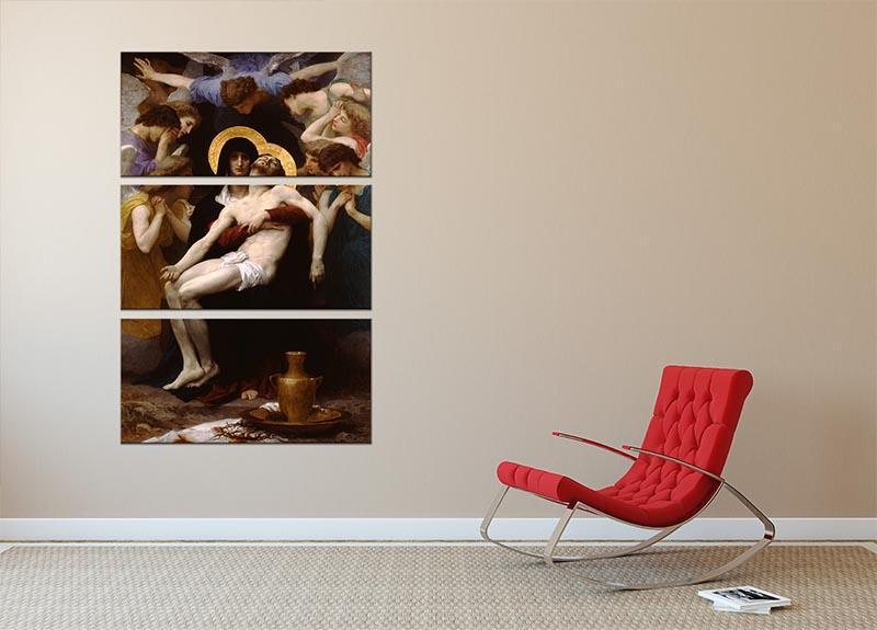 Pieta By Bouguereau 3 Split Panel Canvas Print - Canvas Art Rocks - 2