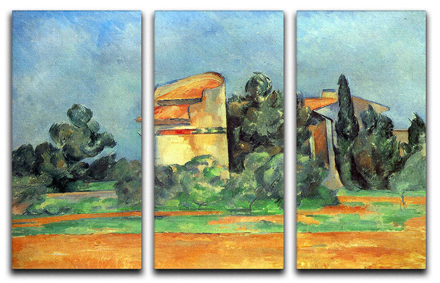 Pigeonry in Bellvue by Cezanne 3 Split Panel Canvas Print - Canvas Art Rocks - 1