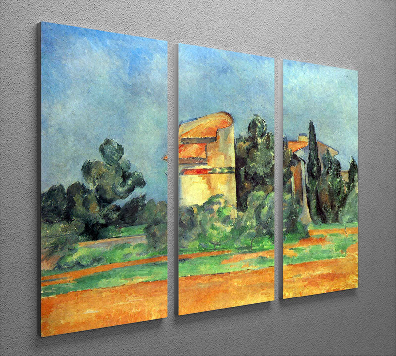 Pigeonry in Bellvue by Cezanne 3 Split Panel Canvas Print - Canvas Art Rocks - 2