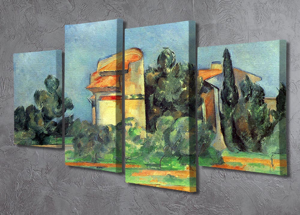 Pigeonry in Bellvue by Cezanne 4 Split Panel Canvas - Canvas Art Rocks - 2