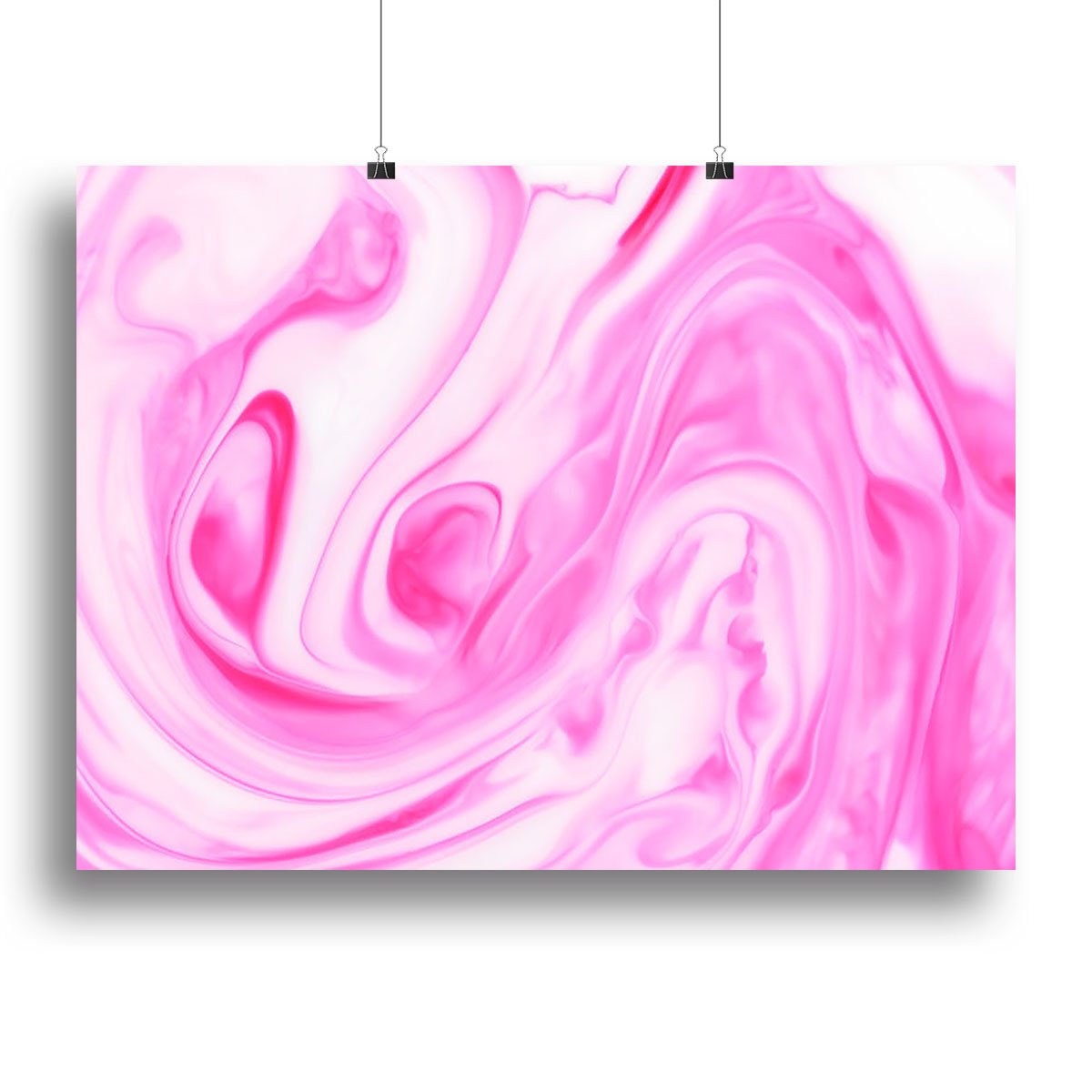 Pink Abstract Swirl Canvas Print or Poster