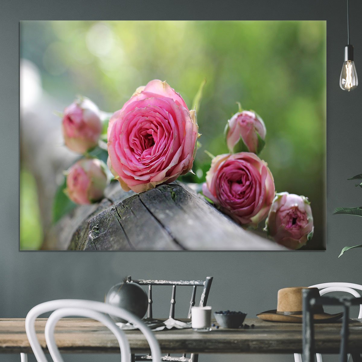 Pink Rose Canvas Print or Poster