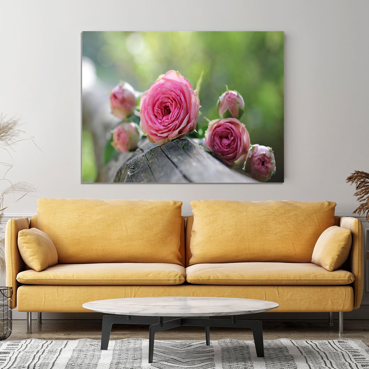 Pink Rose Canvas Print or Poster